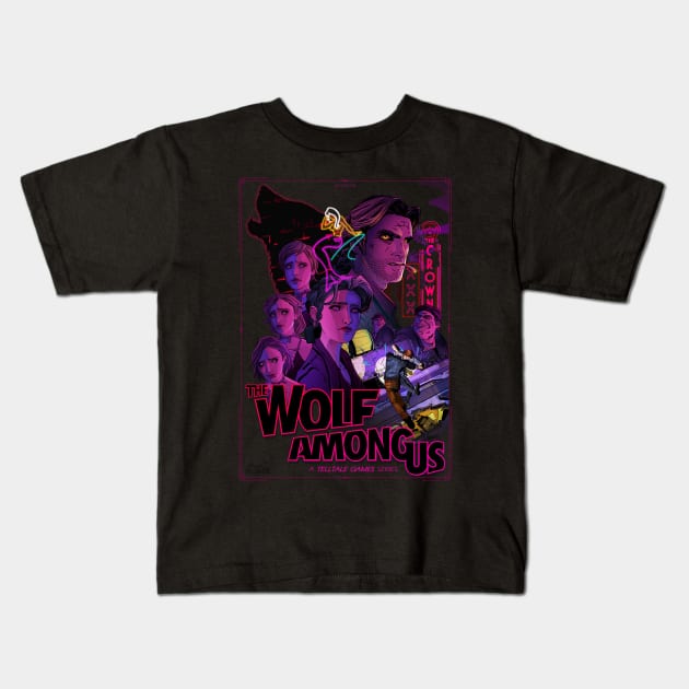 The Wolf Among Us Kids T-Shirt by Nicole Nichols